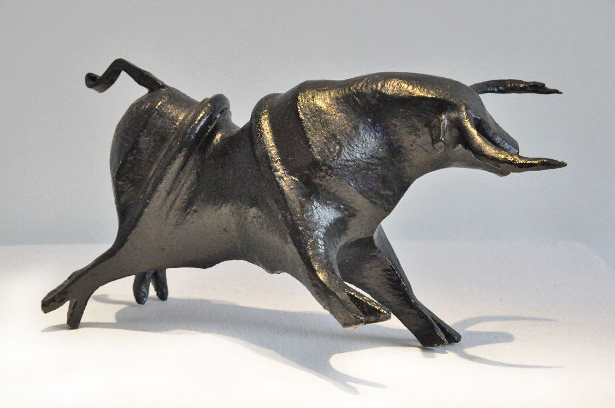 Taureau bronze - Eric Valat